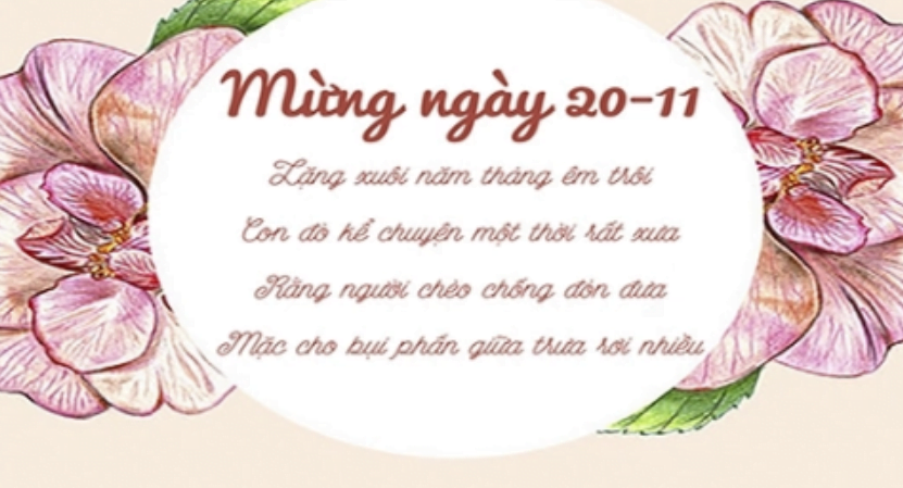 Thơ hay 20/11 - Chúc mừng ngày nhà giáo Việt Nam 7