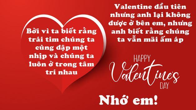 Lời chúc Valentine 14-2 cho người yêu