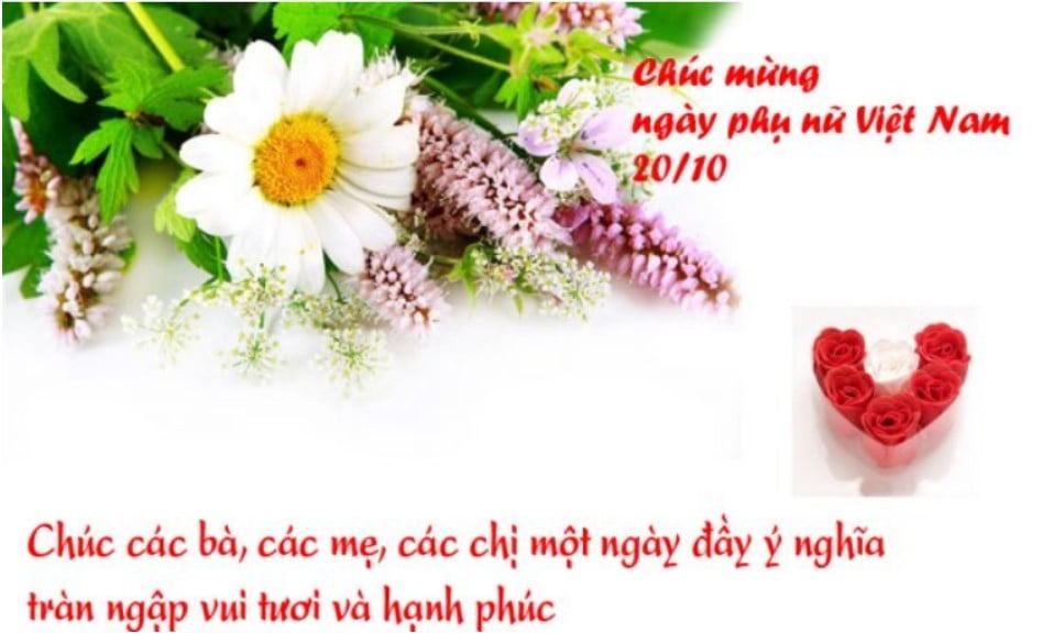 Tổng hợp +666 lời chúc 20/10 hay và ý nghĩa gửi đến Phụ nữ Việt Nam 6