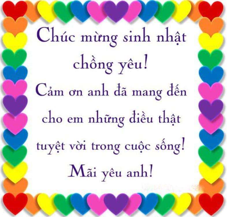 Những lời chúc mừng sinh nhật chồng tình cảm và sâu sắc không nên bỏ lỡ 6