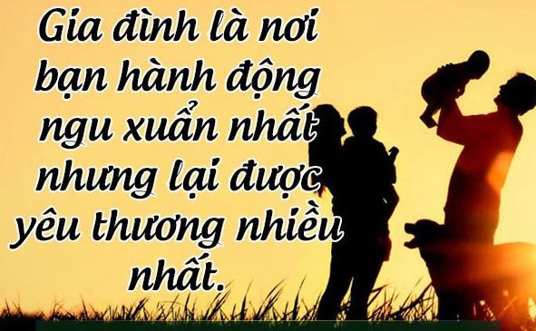 Những status về gia đình hạnh phúc thân yêu